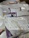 Постільна білизна з бавовни муслін жатка Koloco біла/фіолетова принт квітковий Євро розмір Білий/фіолетовий квіти євро фото 1