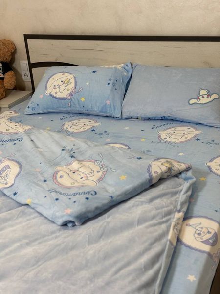 Дитяча постільна білизна велюрова "Cinnamoroll/Сінаморол" Півтораспальний розмір Cinnamoroll/Сінаморол фото