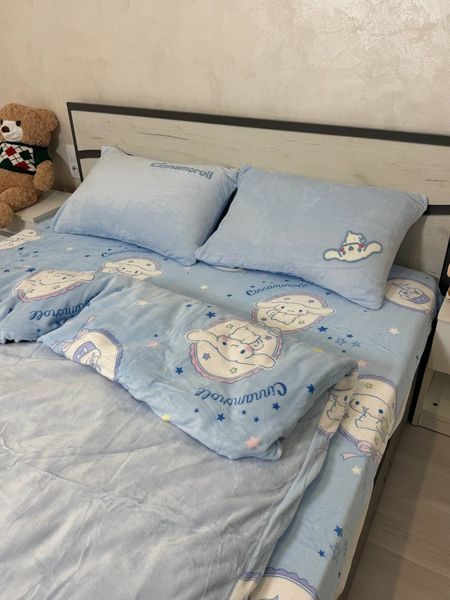 Дитяча постільна білизна велюрова "Cinnamoroll/Сінаморол" Півтораспальний розмір Cinnamoroll/Сінаморол фото
