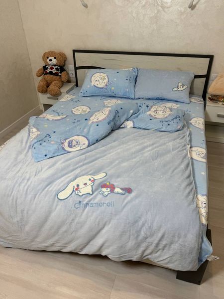 Дитяча постільна білизна велюрова "Cinnamoroll/Сінаморол" Півтораспальний розмір Cinnamoroll/Сінаморол фото