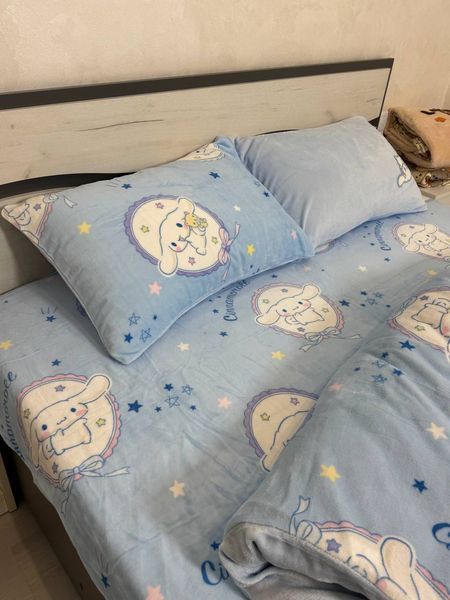 Дитяча постільна білизна велюрова "Cinnamoroll/Сінаморол" Півтораспальний розмір Cinnamoroll/Сінаморол фото