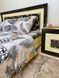 Постільна білизна з бавовни Бязь Gold біла/сіра "Алексіс" Півтораспальний комплект Алексіс  фото 4