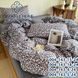 Постельное бельё из хлопка муслин жатка с простынью на резинке Colorful Home серое/белое принт леопардовый Двухспальный размер LEO_GREY фото 2