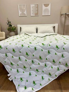 Ковдра демісезонна 350 г/м&sup2; Bamboo біла Лері Макс Півтораспальний розмір Bamboo демісезонна фото