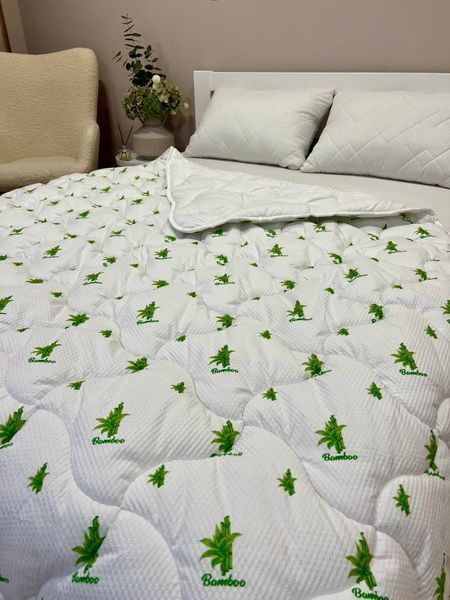 Ковдра демісезонна 350 г/м&sup2; Bamboo/Бамбук біла Лері Макс Півтораспальний розмір Bamboo демісезонна фото