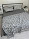 Постільна білизна з бавовни муслін жатка наволочки 70*70 см Colorful Home темно-сіра/біла леопардова Євро розмір GREY_LEO фото 1